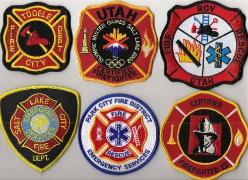 Police & Fireman shoulder patches In vendita