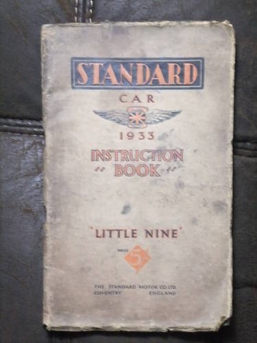 1933 Little Nine car classic car vintage manual For Sale