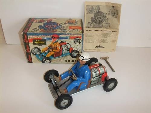 Schuco tinplate Go kart 1055 boxed with key For Sale