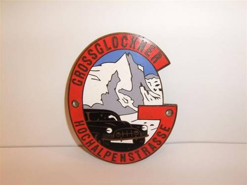 Grossglockner Hochalpenstrasse enamel car badge SOLD