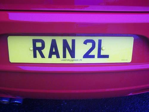 RAN 2 L private plate please read In vendita