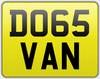 DO65 VAN - DOGS VAN - perfect doggy plate  SOLD