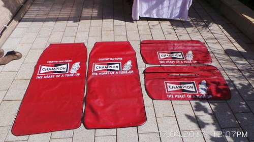 1960 champion spark plugs wing covers  SOLD
