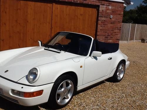 1990 PORSCH 911CARRERA 2 CABRIO VERKAUFT