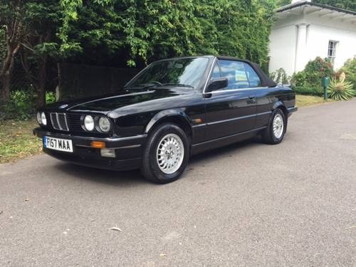 1988 BMW e30 320i convertible low miles 2 owner car In vendita