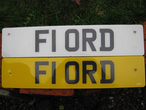 F1ORD Number Plate In vendita