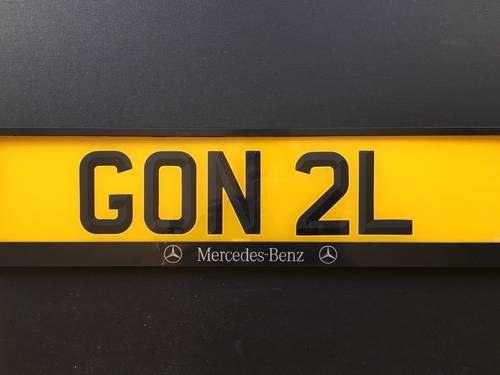 GON 2L - Registration Plate  For Sale