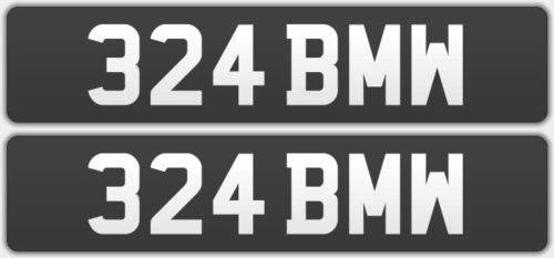 324 BMW Cherished Private Plate For Sale
