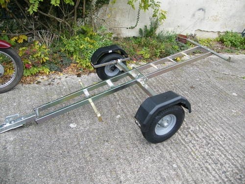 1960 Motorbike trailer collapsible Dave Cooper quality SOLD