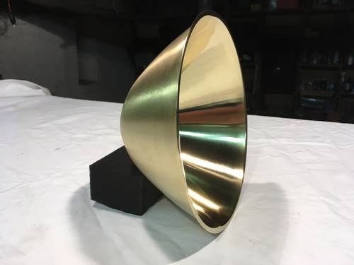 1920 Marchal Trilux new made brass reflectors For Sale