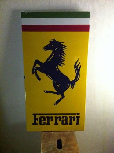 1960 Ferrari enamel sign (original dealer sign ) In vendita