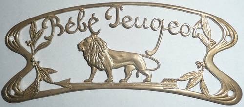 1916 Brass emblem (Parts No. 572) Peugeot Bebe radiator SOLD