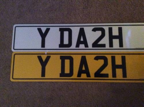 Y  DA2H  number plate For Sale