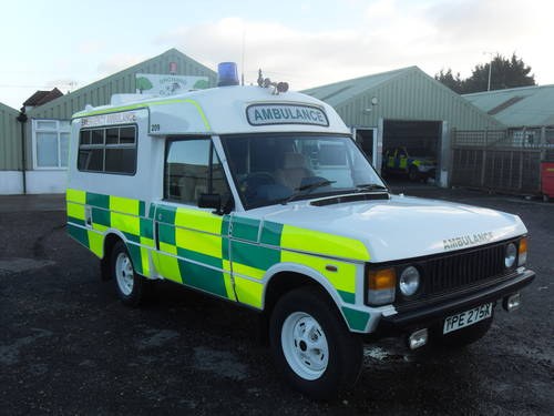 1982 Range Rover Classic Ambulance, ex MOD, In vendita