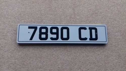 Number plate In vendita