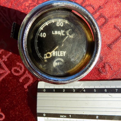 1930 PRE WAR OIL GAUGE FOR RILEY CARS of early 30s SOLD