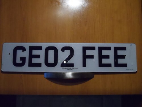 2004 *** PRIVATE PLATE - GE02FEE *** SOLD