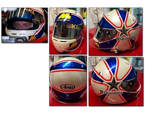 2002 Anthony Davidson race helmet For Sale
