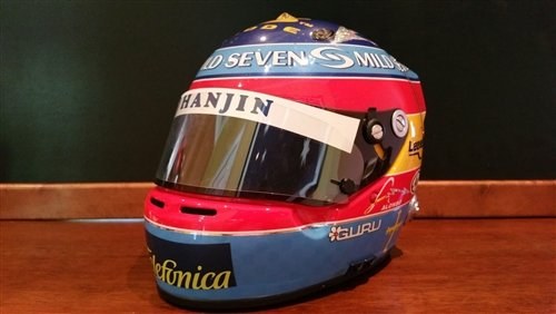 2004 Fernando Alonso signed helmet For Sale