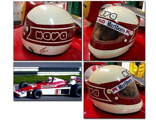Giacomo Agostini race Helmet Signed For Sale