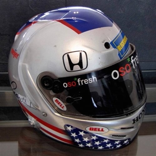 Marco Andretti 2008 Autosport Blockbuster helmet In vendita