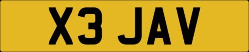 X3 jav private registration number plate In vendita