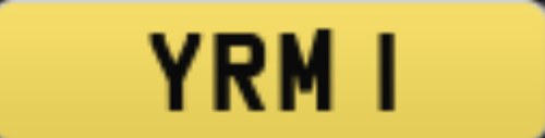 YRM 1 Dateless number plate In vendita