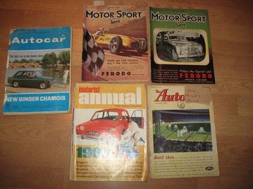 Five Early Motoring Magazines For Sale