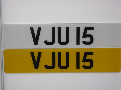 VJU 15 Cherished Number Plate For Sale