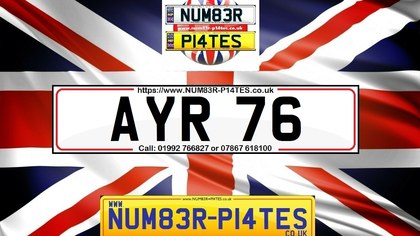 AYR 76 - Dateless Private Number Plate