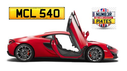 Picture of MCL 540 - Dateless Private Number Plate - For Sale