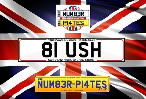 81 USH - Dateless Private Number Plate Te koop