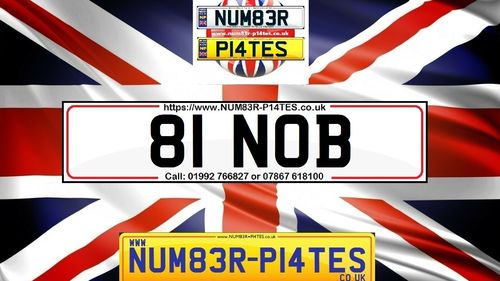 Picture of 81 NOB - Dateless Private Number Plate - For Sale