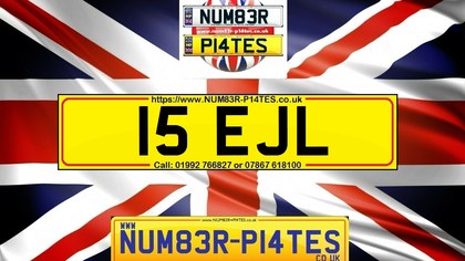 15 EJL - Dateless Private Number Plate