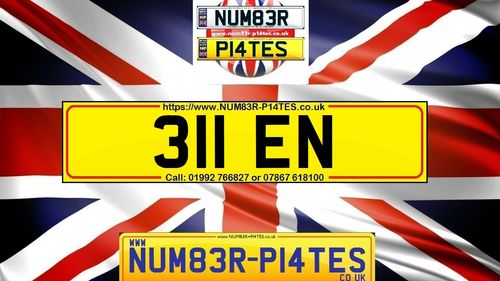 Picture of 311 EN - Dateless Private Number Plate - For Sale