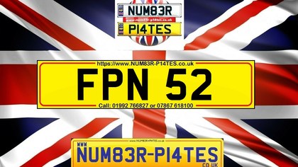 FPN 52 - Dateless Private Number Plate