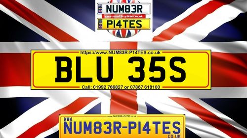 Picture of BLU 35S - Suffix 1977 Private Number Plate - For Sale