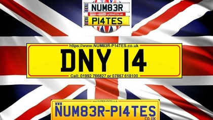 DNY 14 - Dateless Private Number Plate