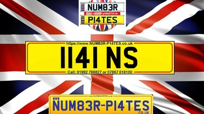 1141NS - Dateless Private Number Plate