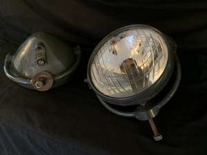 1930 Pair of Carl Zeiss Jena Headlights & masks For Sale (picture 2 of 11)