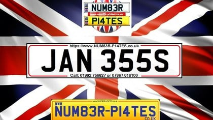 JAN 355S - Suffix S Private Number Plate