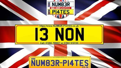 13 NON - Dateless Private Number Plate