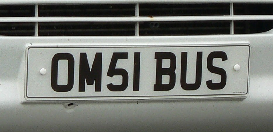 NUMBER PLATE NUMBER PLATE
