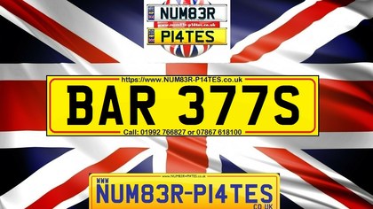 BAR 377S Private Number Plate