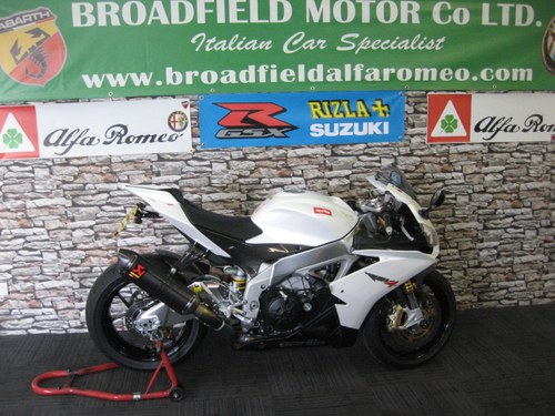 2012 62-reg Aprilia RSV1000R V4 A-PRC Finished in pearl whit For Sale