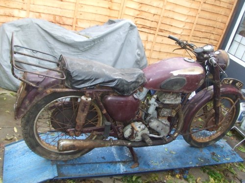 1954 Ariel VB600 (sv single) running resto project. For Sale