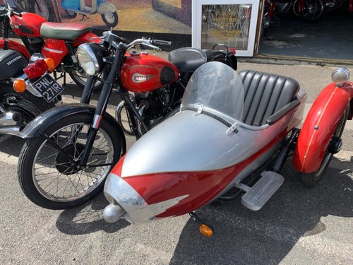 1954 UNIQUE CLASSIC ARIAL WITH SIDECAR For Sale