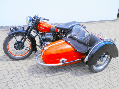 1950 Ariel Square Four 4 Mark 1 with Steib S250 sidecar VENDUTO