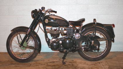 A circa 1953 Ariel Colt 200cc motorcycle