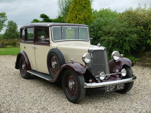 1937 Armstrong Siddeley 12/6 Saloon. Uprated Engine SOLD
